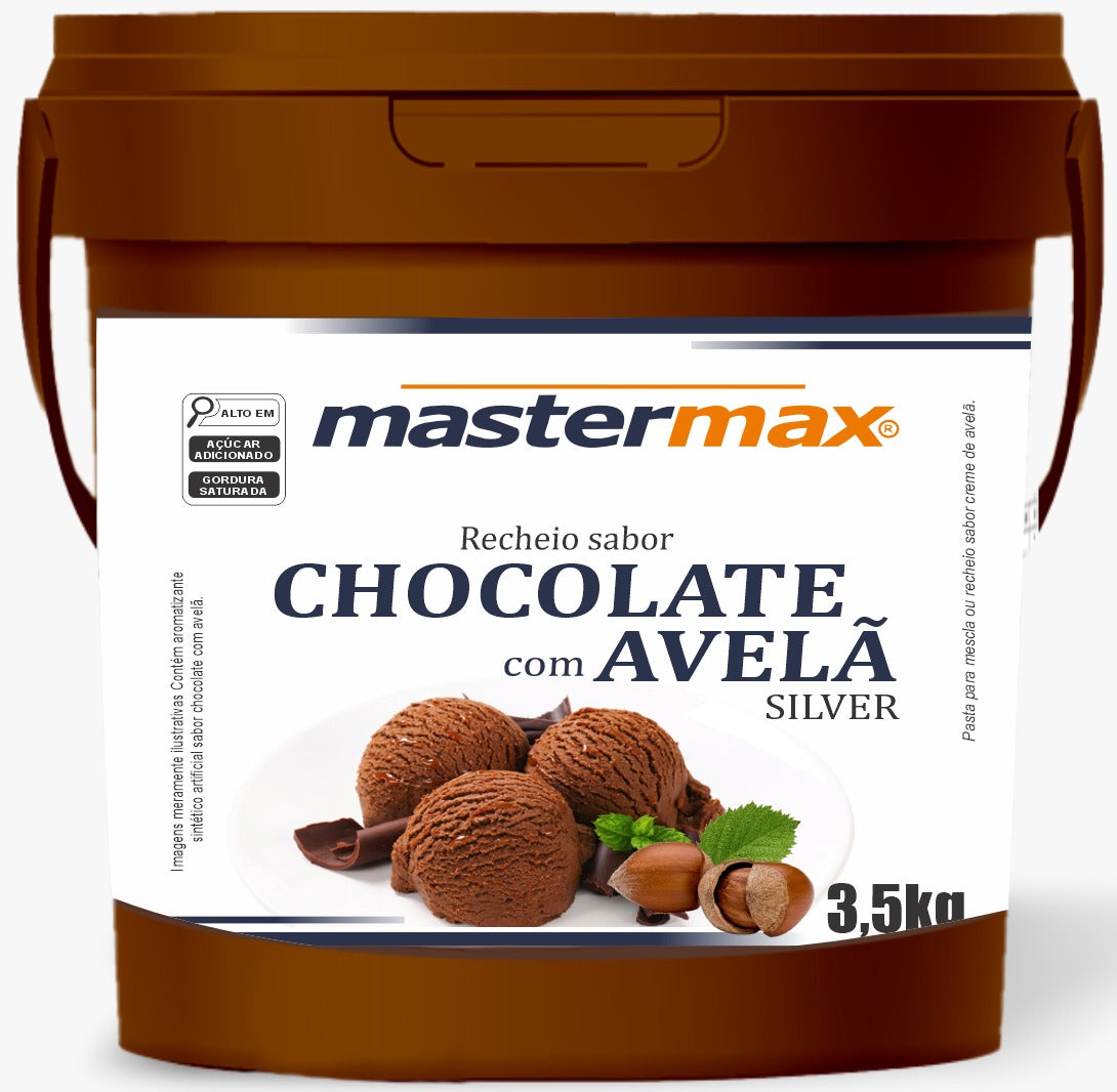 CHOCOLATE COM AVELÃ - LINHA SILVER