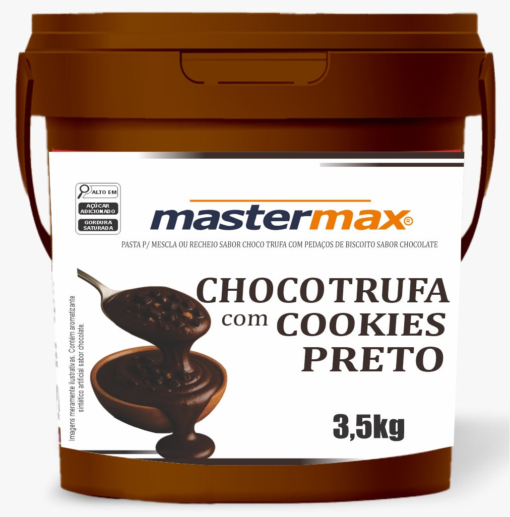 CHOCOTRUFA COM COOKIES PRETO