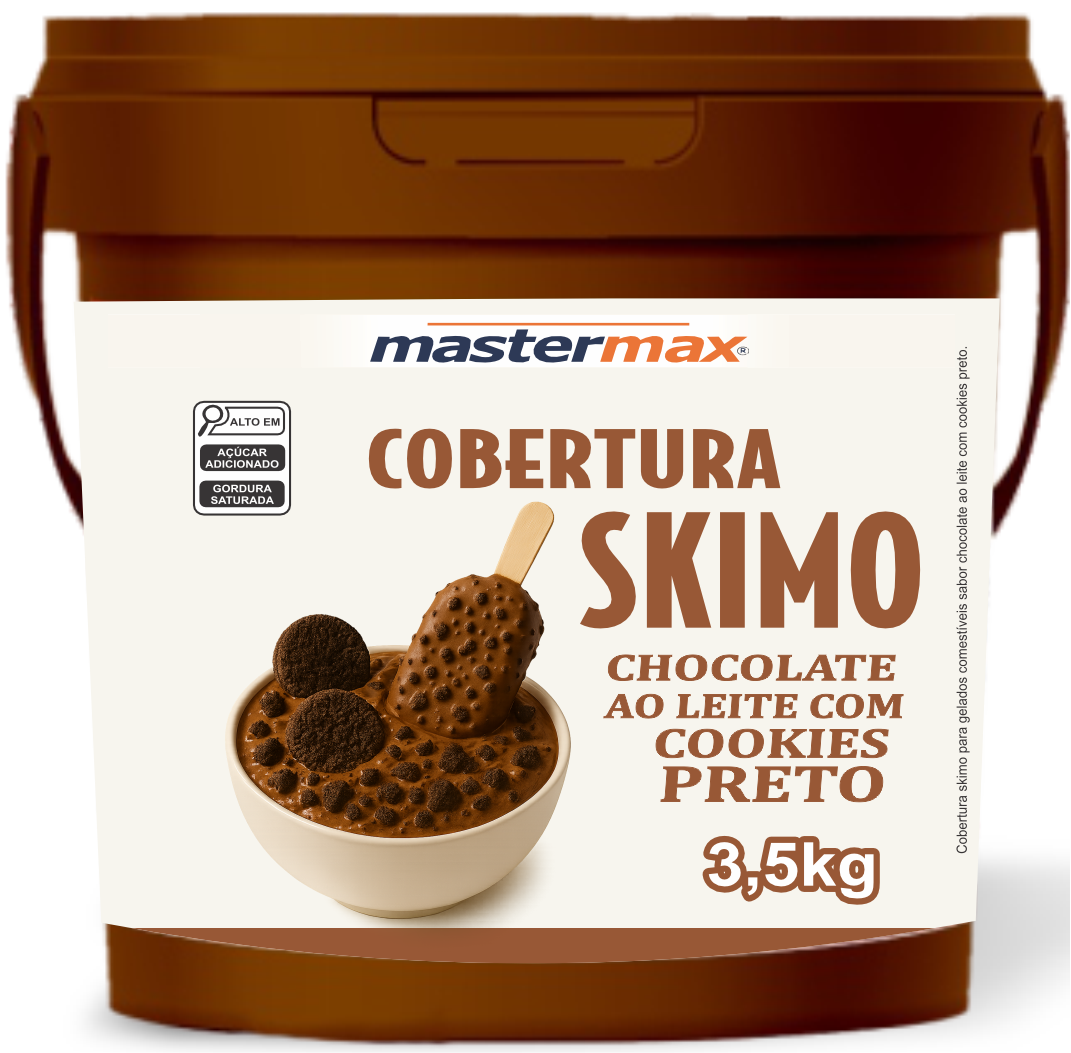 SKIMO CHOCOLATE AO LEITE COM COOKIES PRETOS